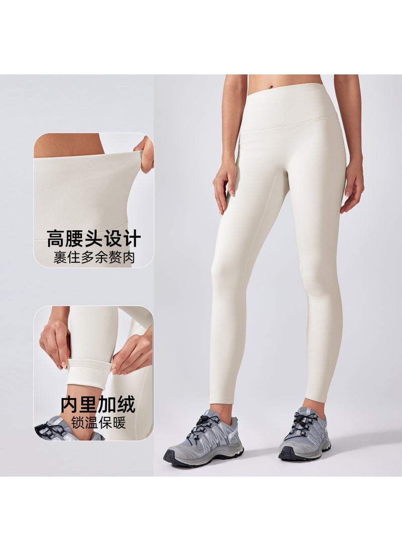 Generic - Winter Velvet Yoga Pants High Waist Tight Black - Image 1