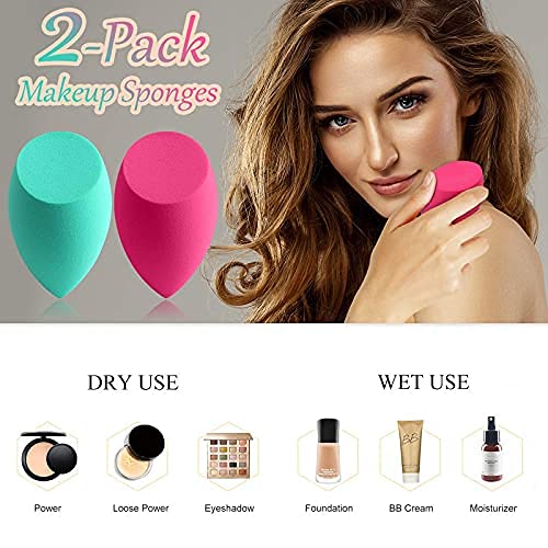 FENNEC MARTâ„¢ Makeup Sponge Beauty Sponge Blending Sponge Foundation Sponge (2-Pack) - Image 3