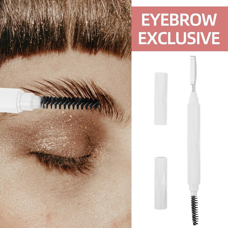 HAKIDZEL Dual-ended Eyebrow Comb and Lash Separator Brush, Fine Tooth Stainless Steel Brow and Eyelash Grooming Tool for Women, Portable Makeup Accessory for Lash Extensions and Brow - Image 3