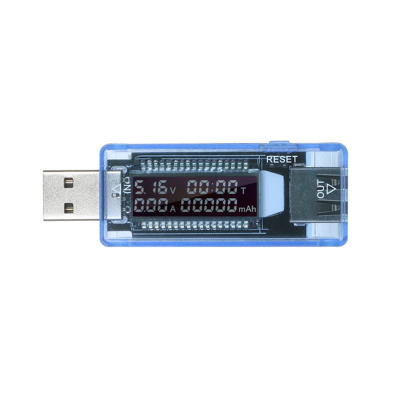 مكشاف USB 3 في 1، فاحص USB متعدد الوظائف، مقياس متعدد الوظائف، مراقب للجهد والتيار والسعة، مقياس جهد، مقياس تيار، شاشة عرض LCD - Image 1