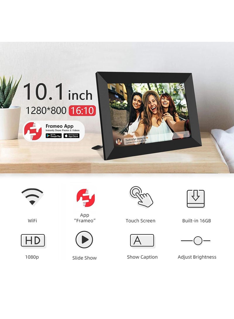 10.1 Inch Smart WiFi Digital Photo Frame 1280x800 IPS LCD Touch Screen, Auto-Rotate Portrait and Landscape, Built in 16GB Memory, Share Moments Instantly via Frameo App from Anywhere  - Image 4