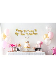 Happy Birthday To My Favorite Human - Funny Birthday Gold Glitter Banner - Birthday Party Supplies, Ideas, Gifts And Decorations - pzsku/ZF916392454E78AC6E51BZ/45/_/1732777794/400c2568-7632-4b3d-8a99-8a17731c565f