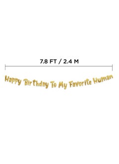 Happy Birthday To My Favorite Human - Funny Birthday Gold Glitter Banner - Birthday Party Supplies, Ideas, Gifts And Decorations - pzsku/ZF916392454E78AC6E51BZ/45/_/1732777795/f9d597c1-8856-4477-af56-34f2c2a5d746