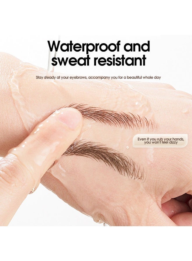 قلم حواجب سائل متعدد الاستخدامات يدوم طويلاً، مقاوم للماء، مقاوم للعرق، ومقاوم للتلطخ. يمكن استخدامه كقلم كحل وأيضًا لملء فراغات الشعر. - Image 2