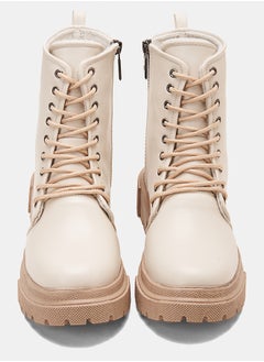 TGS Lace Up Chunky Boots  - Image 4