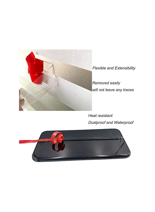 PROMASS promass Double Sided Adhesive Tape, Removable, Waterproof Clear Heat Resistant High Bond Tape For Car Decor, Wall, Glass Mounting Electronics Repair Tape (2 Rolls, 1MM Thick, 3 Meters Long)  - Image 3