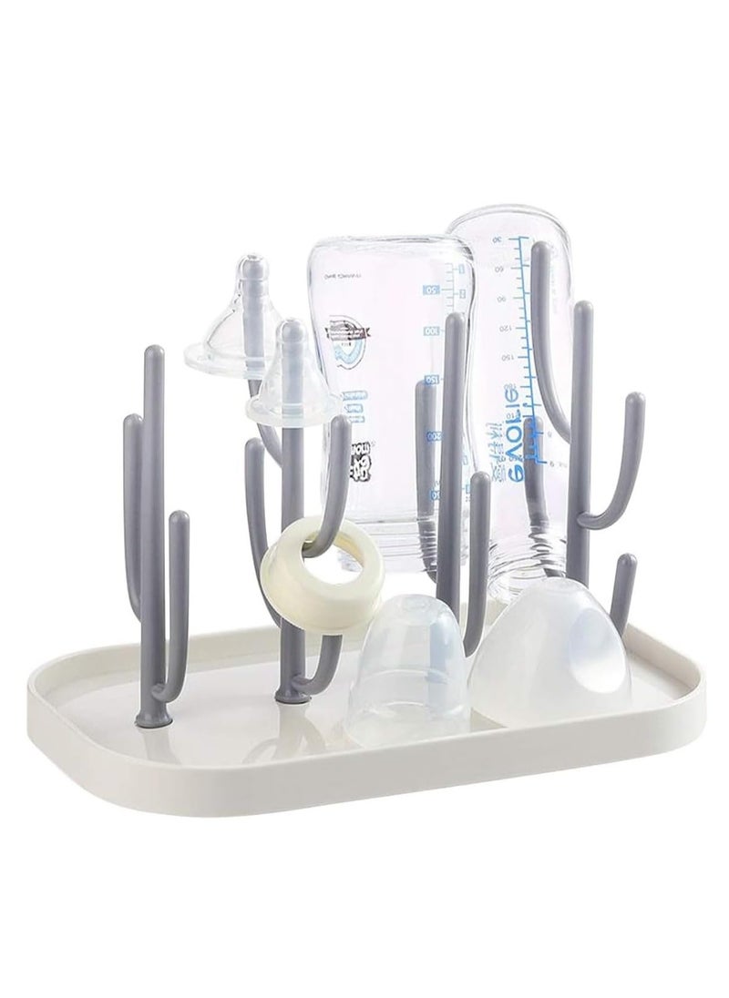 GUDOO Baby Bottle Drying Rack with Base Creative Tree Branch Baby Bottle Dryer Holder for Bottles Cups Teats Pump Parts and Accessories  - Image 1