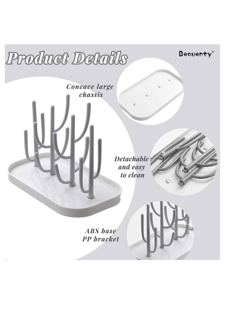 GUDOO Baby Bottle Drying Rack with Base Creative Tree Branch Baby Bottle Dryer Holder for Bottles Cups Teats Pump Parts and Accessories  - Image 2