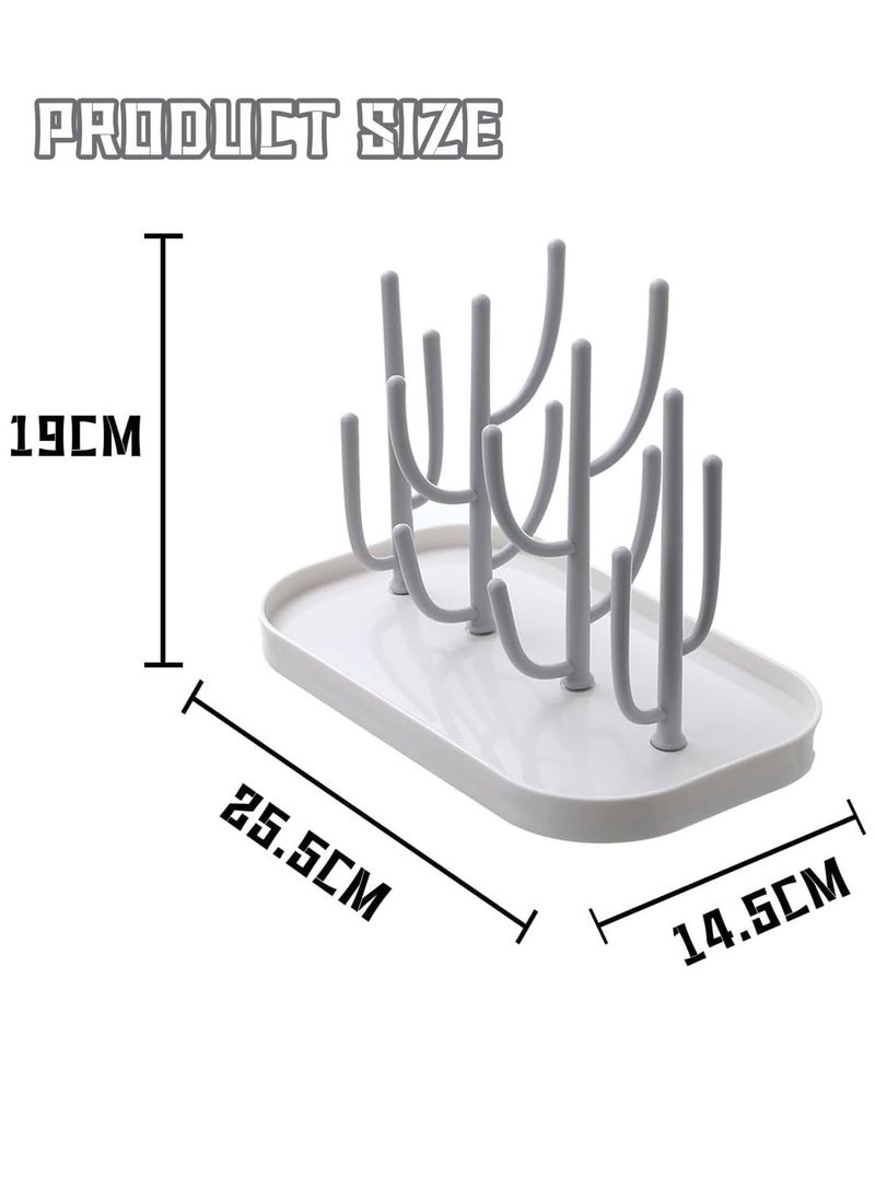GUDOO Baby Bottle Drying Rack with Base Creative Tree Branch Baby Bottle Dryer Holder for Bottles Cups Teats Pump Parts and Accessories  - Image 5