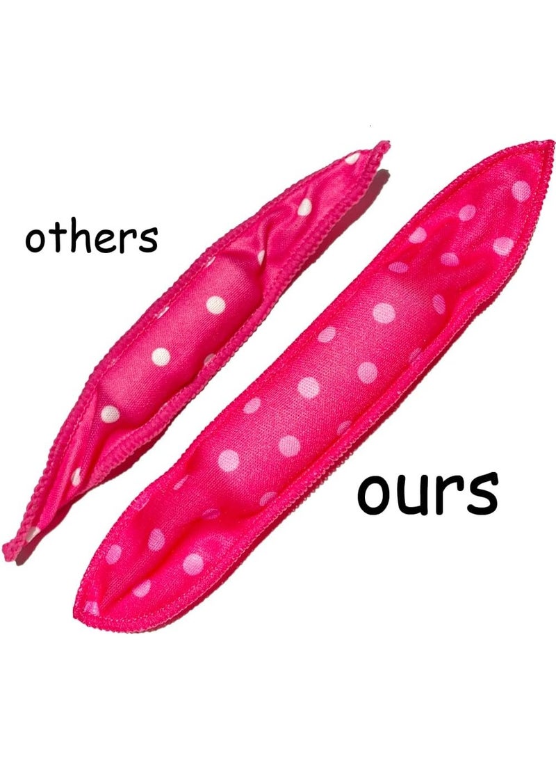 (20 pcs, pink) Soft Curlers for Overnight Heatless Curls, No Heat Foam Rollers for Long Satin Sponge Curlers - Image 4