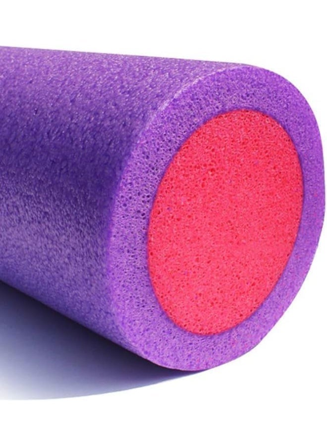 بكرة إسفنجية لتمارين اليوغا واللياقة البدنية والعضلات، عالية الكثافة ، بكرات لامعة صلبة رائعة لتخفيف آلام الظهر والساق وتمديد العضلات والعلاج الطبيعي والتوازن واللياقة البدنية ( متعددة الألوان ) - Image 3