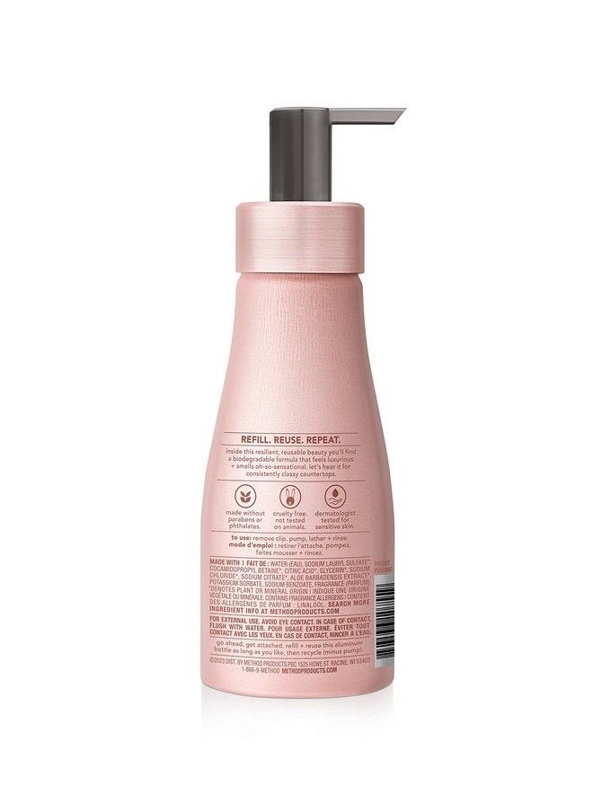 Method Premium Foaming Hand Wash Vanilla + Raspberry Reusable Pink Aluminum Bottle Biodegradable Formula 10 Fl Oz (Pack Of 3)  - Image 3