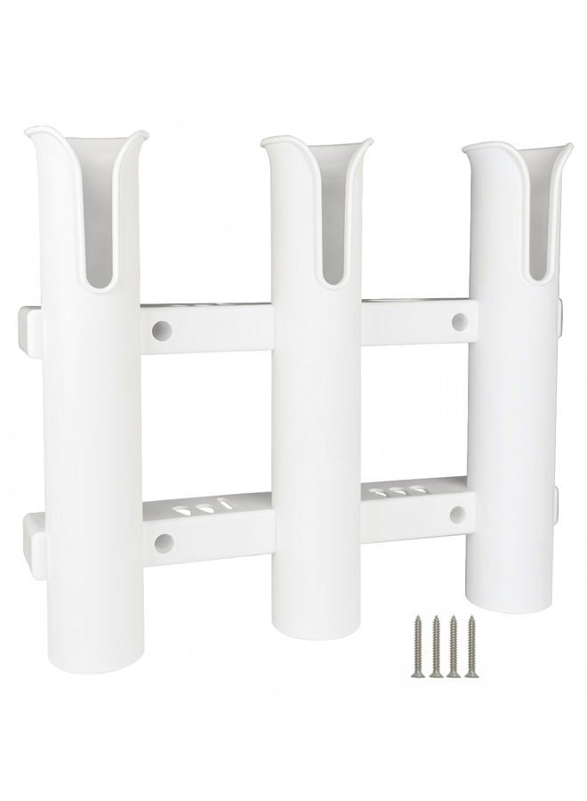 HiUmi Wall Mounted Fishing Rod Holders Tubes Links Fishing Rod Holder Rack Rests white - Image 1
