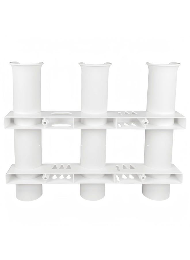HiUmi Wall Mounted Fishing Rod Holders Tubes Links Fishing Rod Holder Rack Rests white - Image 5