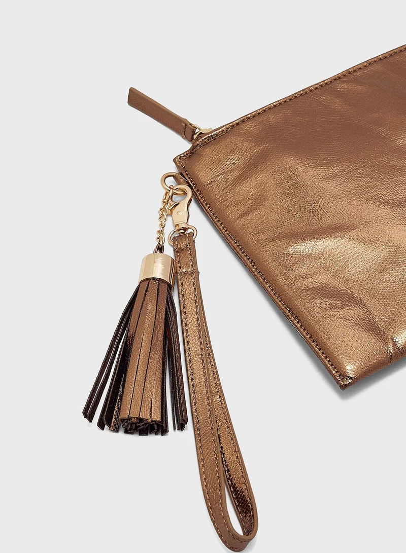 MENBUR Textured Pouch Crossbody Bag