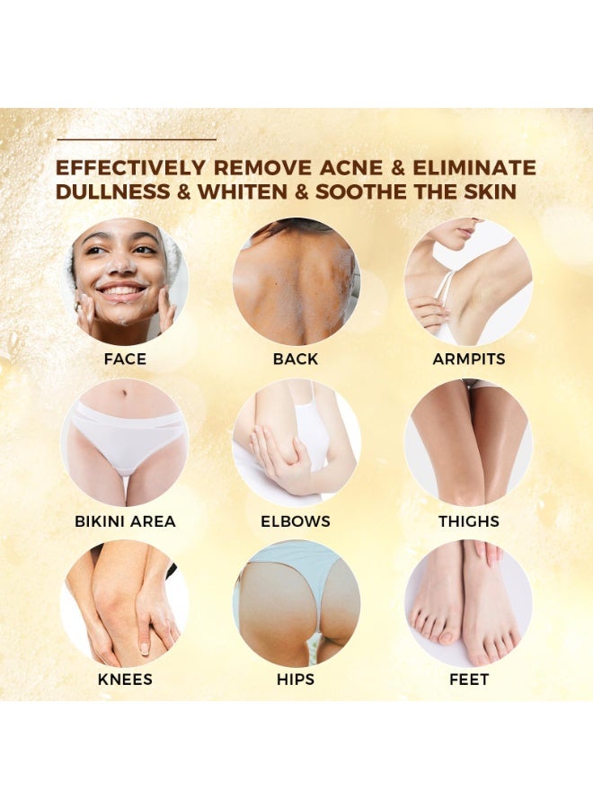 OUKEYA Kojic Acid Dark Spot Remover Soap, Turmeric Soap Bar with Vitamin C,Retinol, Collagen & Shea Butter, Hydrating Face & Body Wash Infused with Hyaluronic Acid - Image 2