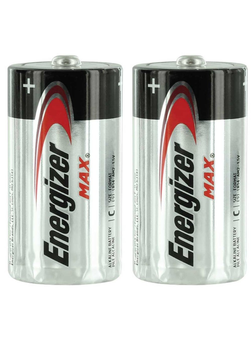 Energizer C Square Max Alkaline Batteries E93 BP2