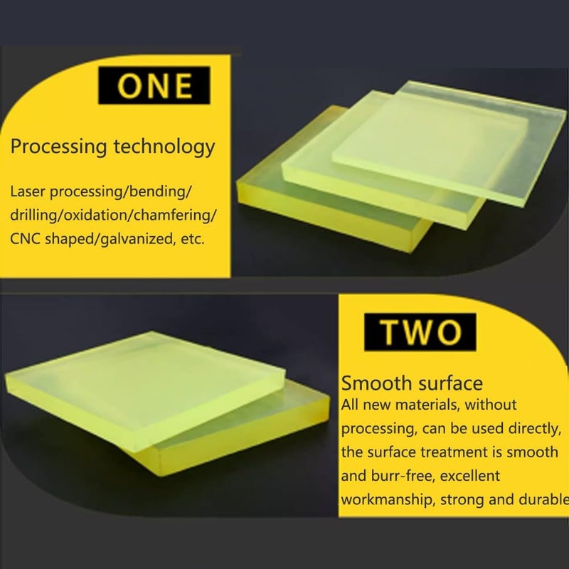 Thick 25mm Polyurethane Sheet 7 87x7 87 Inch Oil Resistant Vibration Dampening PU Panel 2 Pack - Image 5