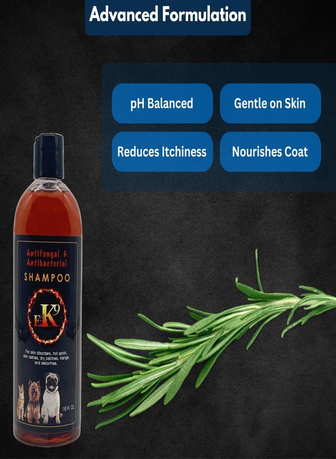 E3 شامبو E3K9 الطبي للكلاب والقطط - مضاد للفطريات ومسكن للحكة الجلدية مع الكيتوكونازول والثيمول - علاج البقع الساخنة والجرب والتهاب الجلد الدهني - شامبو مضاد للفطريات للكلاب المصابة بالخميرة - Image 4