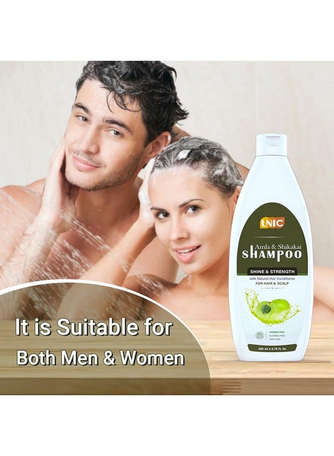 Unic Amla & Shikakai Shampoo/Cleanser For Controlling Dandruff & Hair Fall | Shampoo For Reducing Scalp Irritation | Suitable For All Hair Types | Anti Dandruff Shampoo For Men & Women | 200 Ml - Image 5
