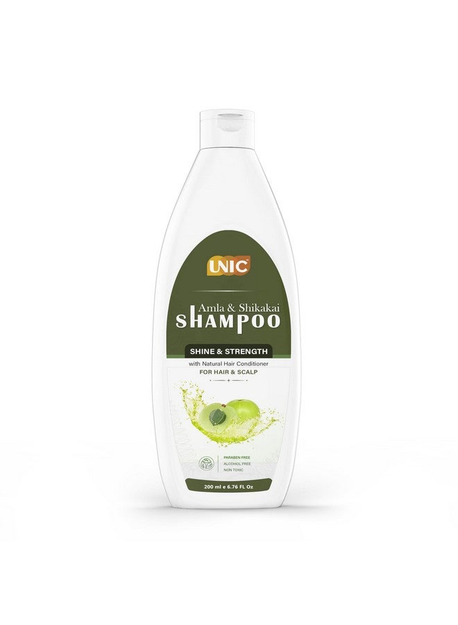Unic Amla & Shikakai Shampoo/Cleanser For Controlling Dandruff & Hair Fall | Shampoo For Reducing Scalp Irritation | Suitable For All Hair Types | Anti Dandruff Shampoo For Men & Women | 200 Ml - Image 1