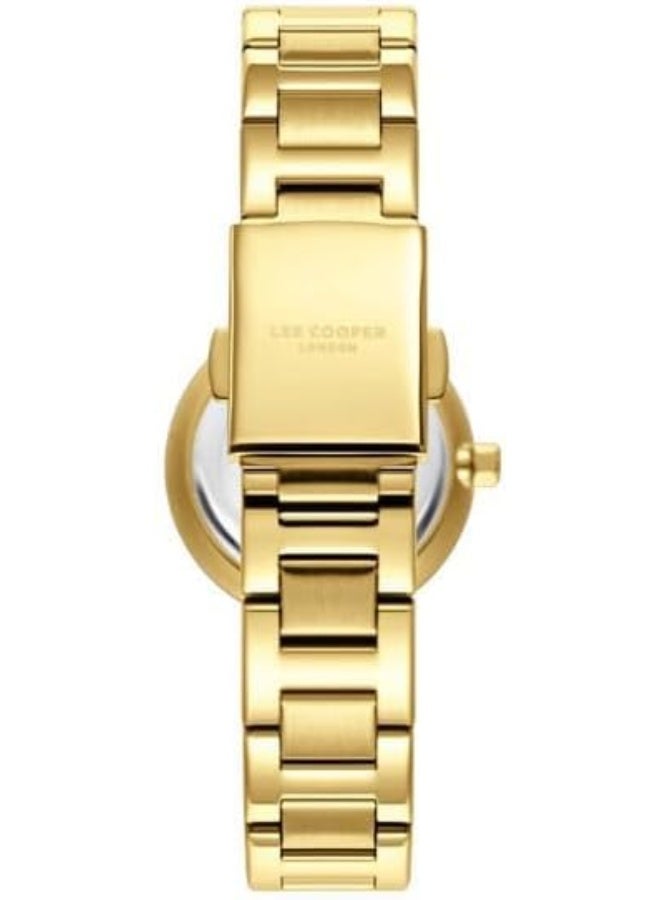 Lee Cooper Lee Cooper Women's VJ21C1 Movement Watch, Analog Display and Metal Strap - LC08032.120, White - Image 3