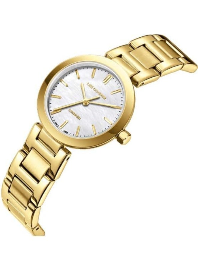 Lee Cooper Lee Cooper Women's VJ21C1 Movement Watch, Analog Display and Metal Strap - LC08032.120, White - Image 5