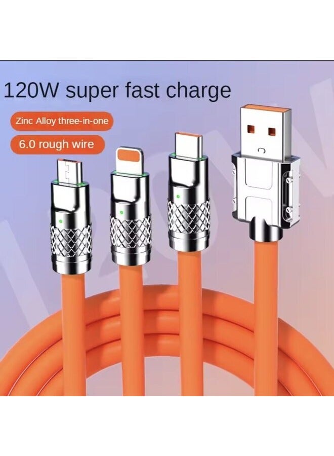 سيندم كابل شحن متعدد الأغراض بـ 3 رؤوس، يشحن جميع الهواتف - Image 2