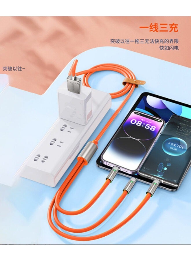سيندم كابل شحن متعدد الأغراض بـ 3 رؤوس، يشحن جميع الهواتف - Image 3