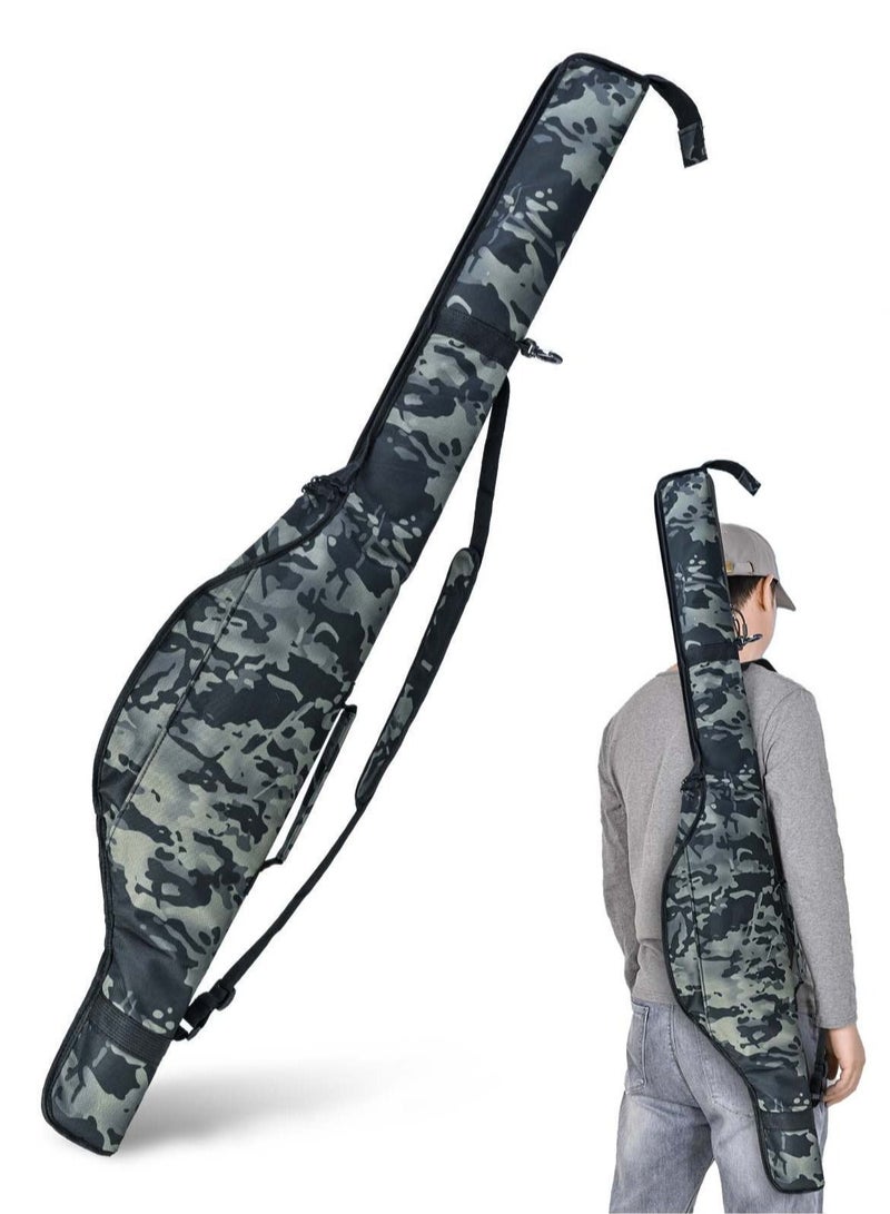 Captaintech Portable Folding Fishing Pole Bag, 4.59ft Fishing Rod and Reel Protective Case Fishing Tackle Storage Bags Carry Organizer Outdoor for Fishing - Image 1