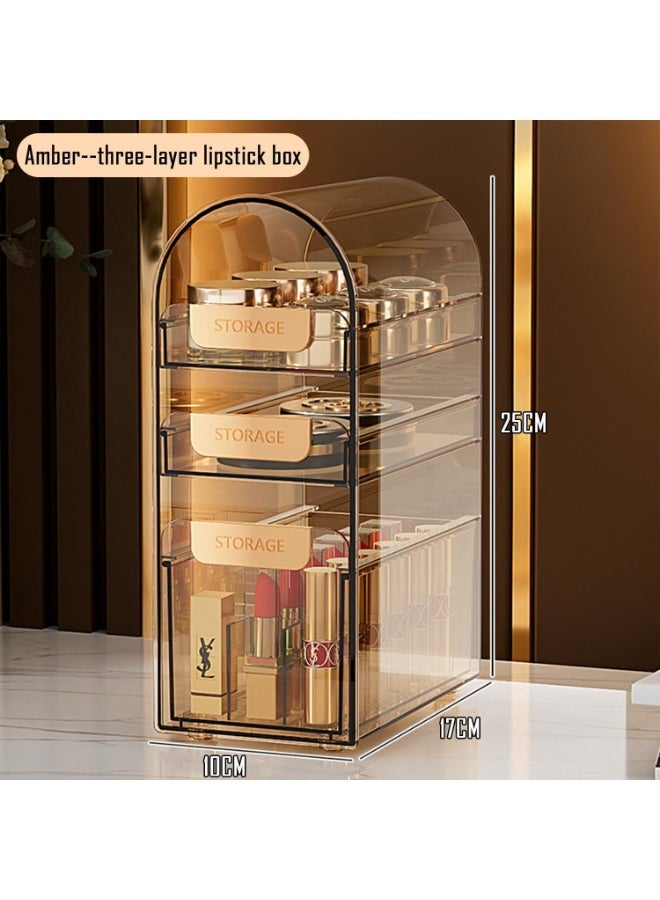 Makeup storage box, transparent acrylic cosmetics and jewelry display cabinet, can be freely combined, suitable for decoration on dressing tables, bathrooms, and entrances(Lipstick) - Image 2