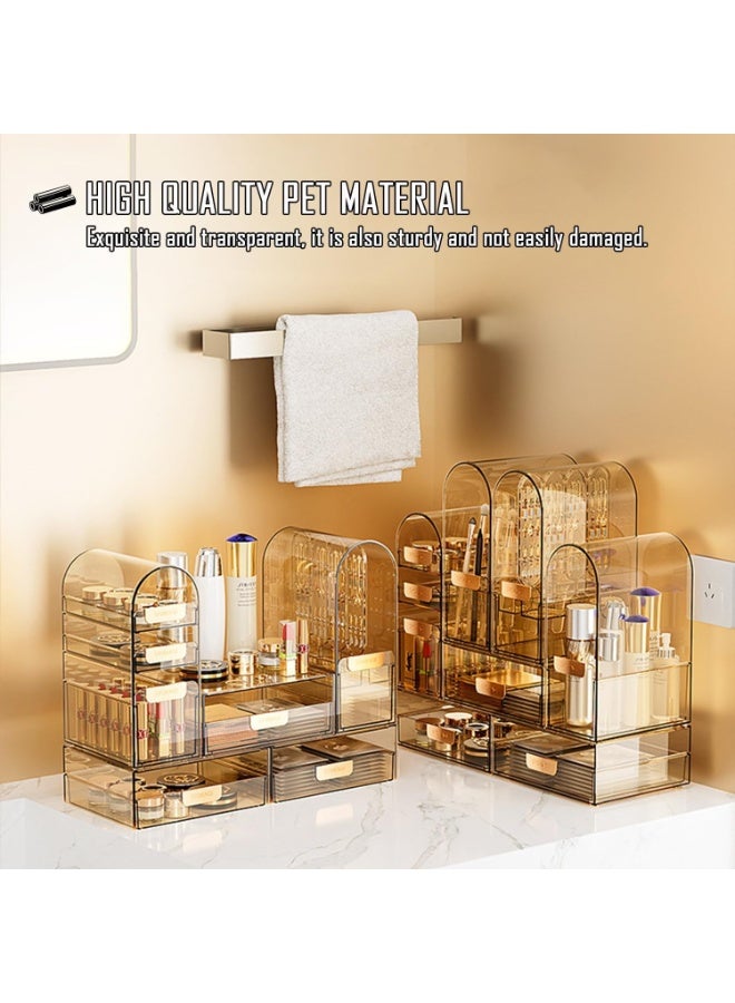 Makeup storage box, transparent acrylic cosmetics and jewelry display cabinet, can be freely combined, suitable for decoration on dressing tables, bathrooms, and entrances(Lipstick) - Image 4