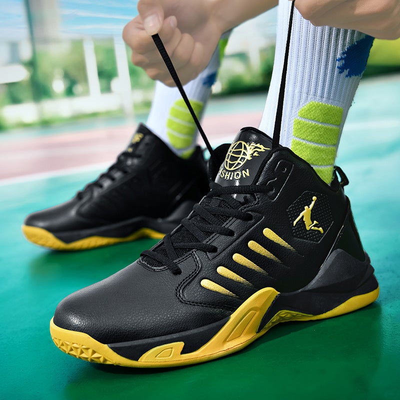Men's Breathable Mesh Basketball Shoes with Air Cushion Sole - Image 4