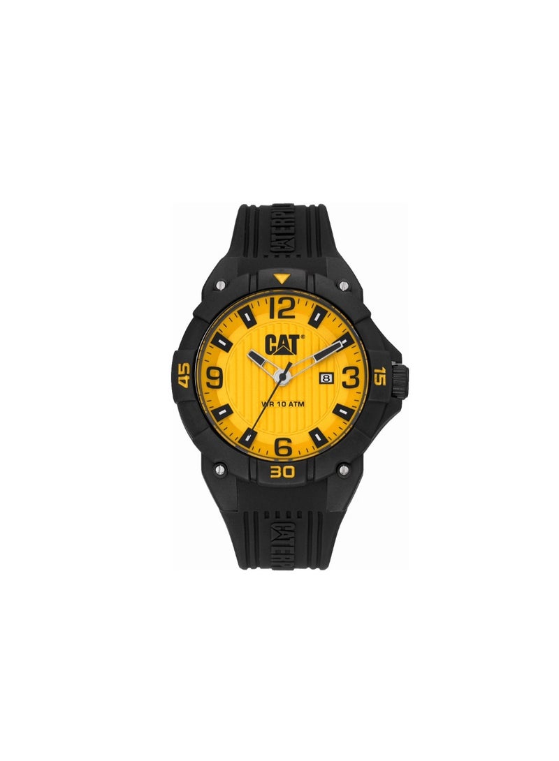 Caterpillar Men's Drift Wristwatch, Black, Yellow, (LW.161.21.731) - Image 1