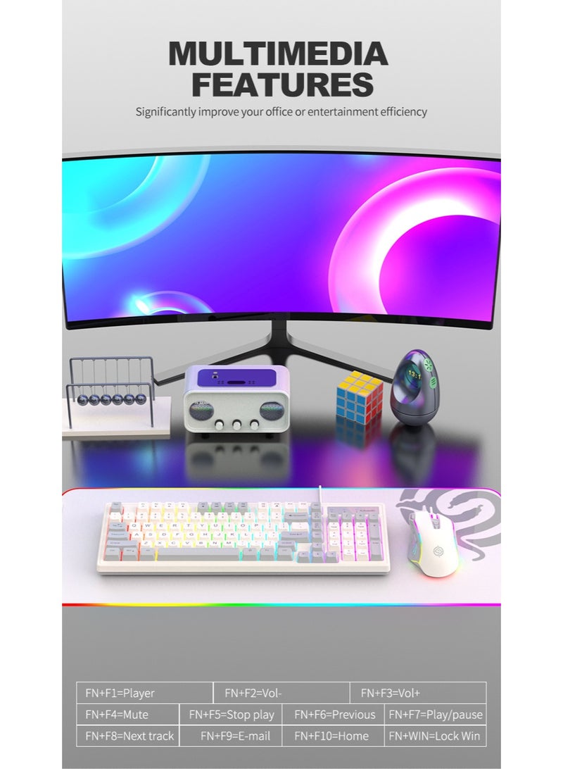KUYING New Retro Mechanical Tactile Keyboard  - Image 4