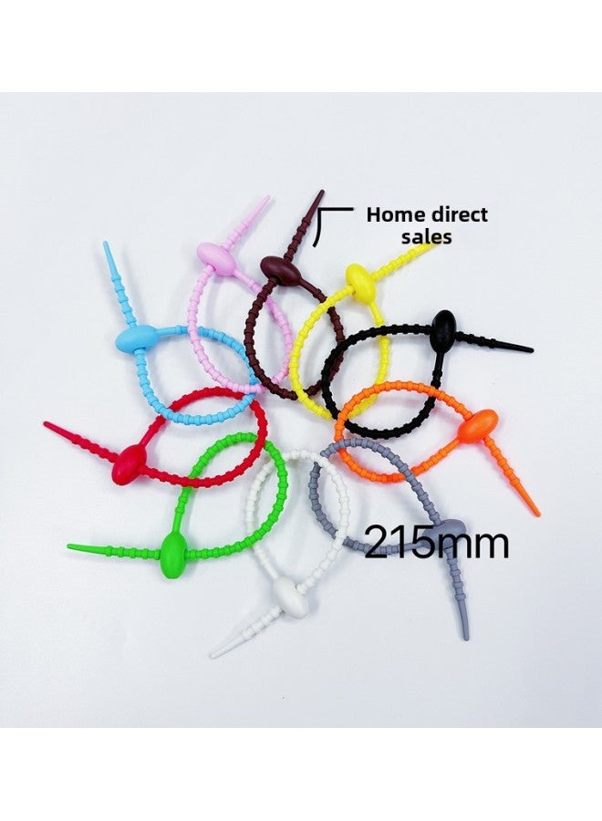 Loquat 215mm Tadpole Self-locking Charging Cable Tie Storage With DIY Keychain Jewelry Blind Box Trendy Pendant-Color:Special Packing Another Inquiry - Image 1