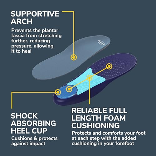 Dr. Scholl's Dr. Scholl’s Plantar Fasciitis Relief Orthotic Insoles for Women - The Only Proven Insole to Stop Plantar Fasciitis from Coming Back, Immediately Relieves Pain, Heel Spurs, Arch Support Inserts - Image 5