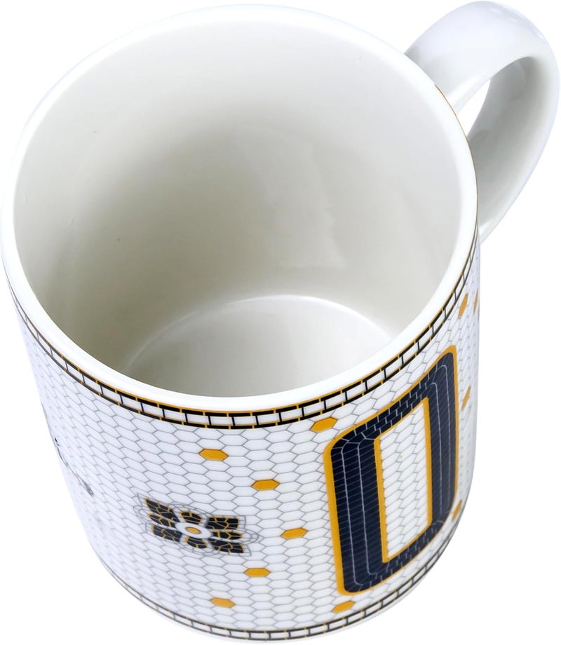 Cuisine Art Letter O Printed Porcelain Ceramic Tea Coffee Mug - 300ml - Stylish and Durable Mug for Hot Beverages - Image 3