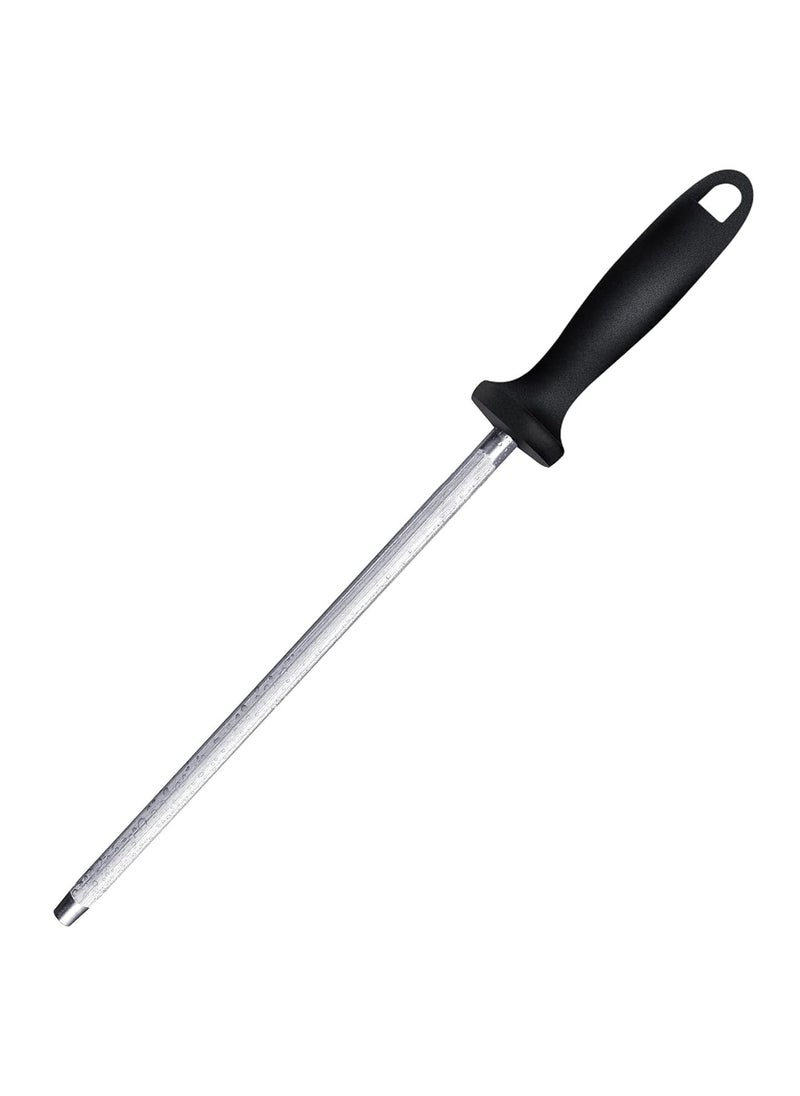 Kankuwar Kankuwar Professional Knife Sharpening SteelKnives Sharpener Kitchen Tool Knife Sharpener Rod Carbon Steel Knife Sharpener with Hanging Holes  - Image 1