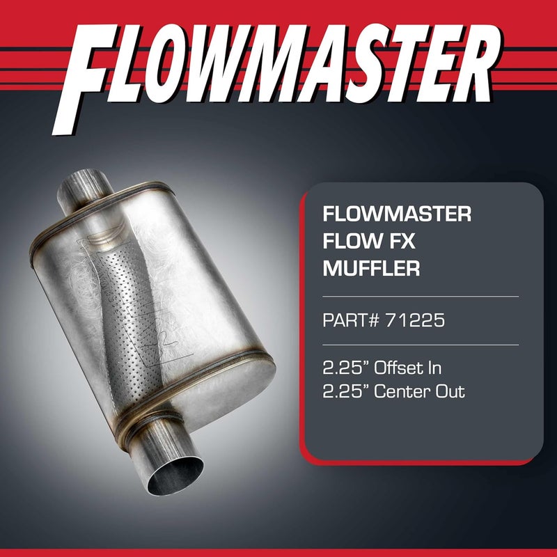 Flowmaster 71225 Exhaust Muffler - Durable 409S Stainless Steel - Image 2