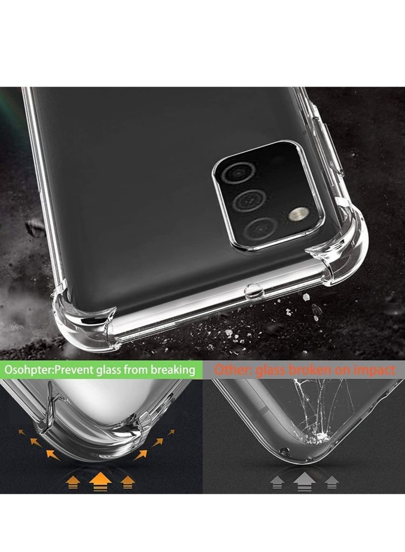 Samsung Galaxy A03S Case Cover Protective Shock Absorption Bumper soft Transparent Case (Clear) - Image 2