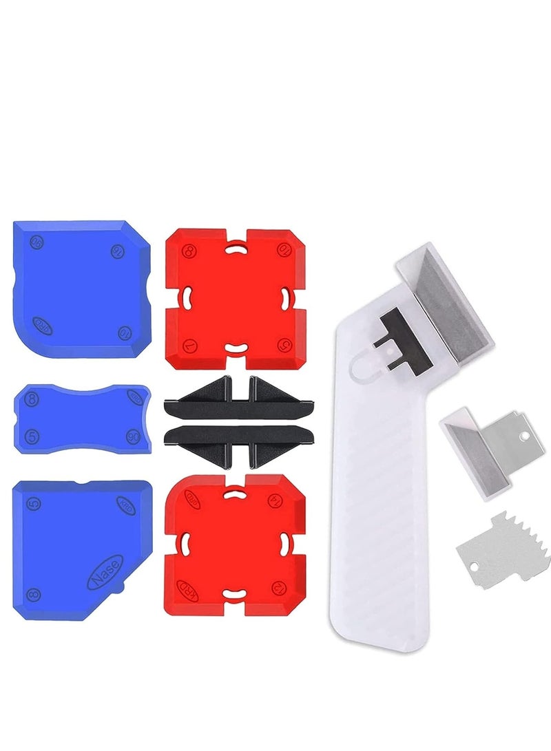 Zikra Professional Caulking Tool Kit with Sealant Finishing Tools, Easy Silicone Caulking with Guides, Caulk Removal Tools and Fill Removal Tool Silicone Fill Ôºà 11Piece SetÔºâ - Image 1