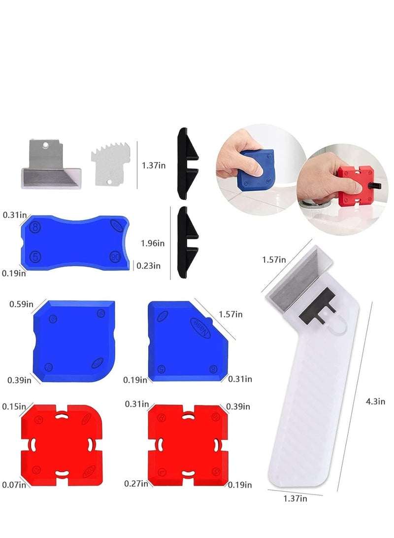 Zikra Professional Caulking Tool Kit with Sealant Finishing Tools, Easy Silicone Caulking with Guides, Caulk Removal Tools and Fill Removal Tool Silicone Fill Ôºà 11Piece SetÔºâ - Image 2