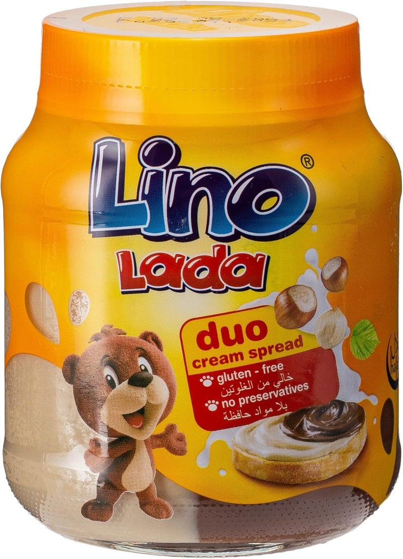 Lino Lada Duo Cream Spread 350g - Hazelnut and Cocoa - Image 1