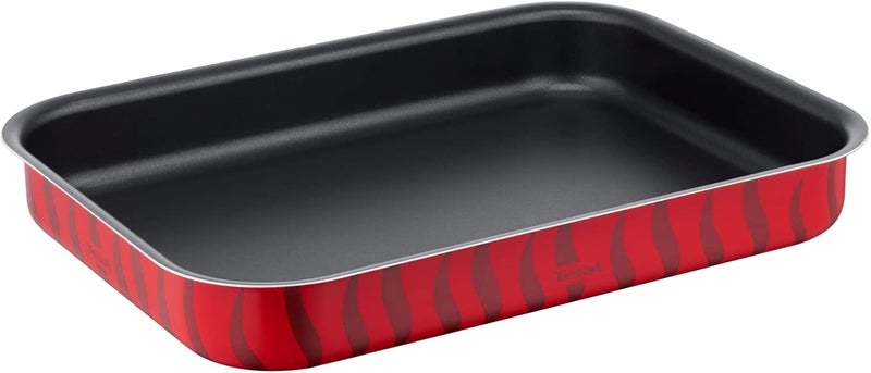 T-fal TEFAL Oven Tray | Les Spécialistes Large Set of 3 Pieces | Rectangular 41x29cm/ 37x27cm/ 31x24cm | Non-Stick | Red Bugatti | Made in France | 2 Years Warranty | J5715582 - Image 2