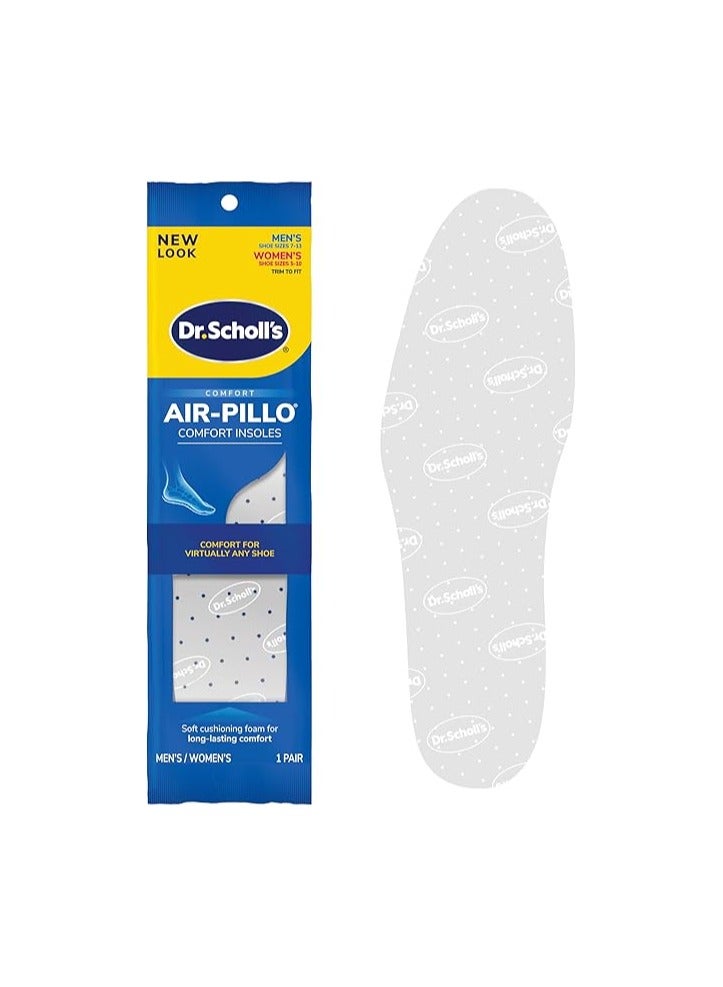 Dr. Scholl's Air-Pillo Insoles Ultra-Soft Cushioning And Lasting Comfort With Two Layers Of Foam That Fit In Any Shoe One Pair - Image 1