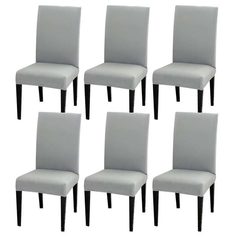 Aisprts Dining Room Chair Covers Slipcovers Set of 6 Stretch Removable Washable Dining Chair Protector Decoration Cover Seat Slipcover for Hotel Ceremony Banquet Kitchen Restaurant Home