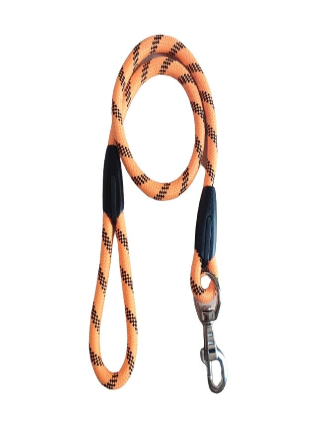 PawCloud Nylon Dog Rope Leash, Large - 48 inch (4ft), Orange - Image 1