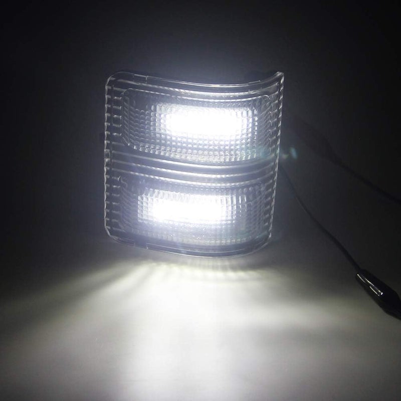 csslyzl Clear Lens White LED Side Mirror Marker Lights for 2008-2016 Ford F250 F350 F450 Super Duty - Image 4