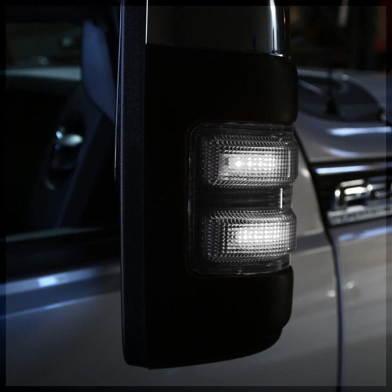 csslyzl Clear Lens White LED Side Mirror Marker Lights for 2008-2016 Ford F250 F350 F450 Super Duty - Image 5